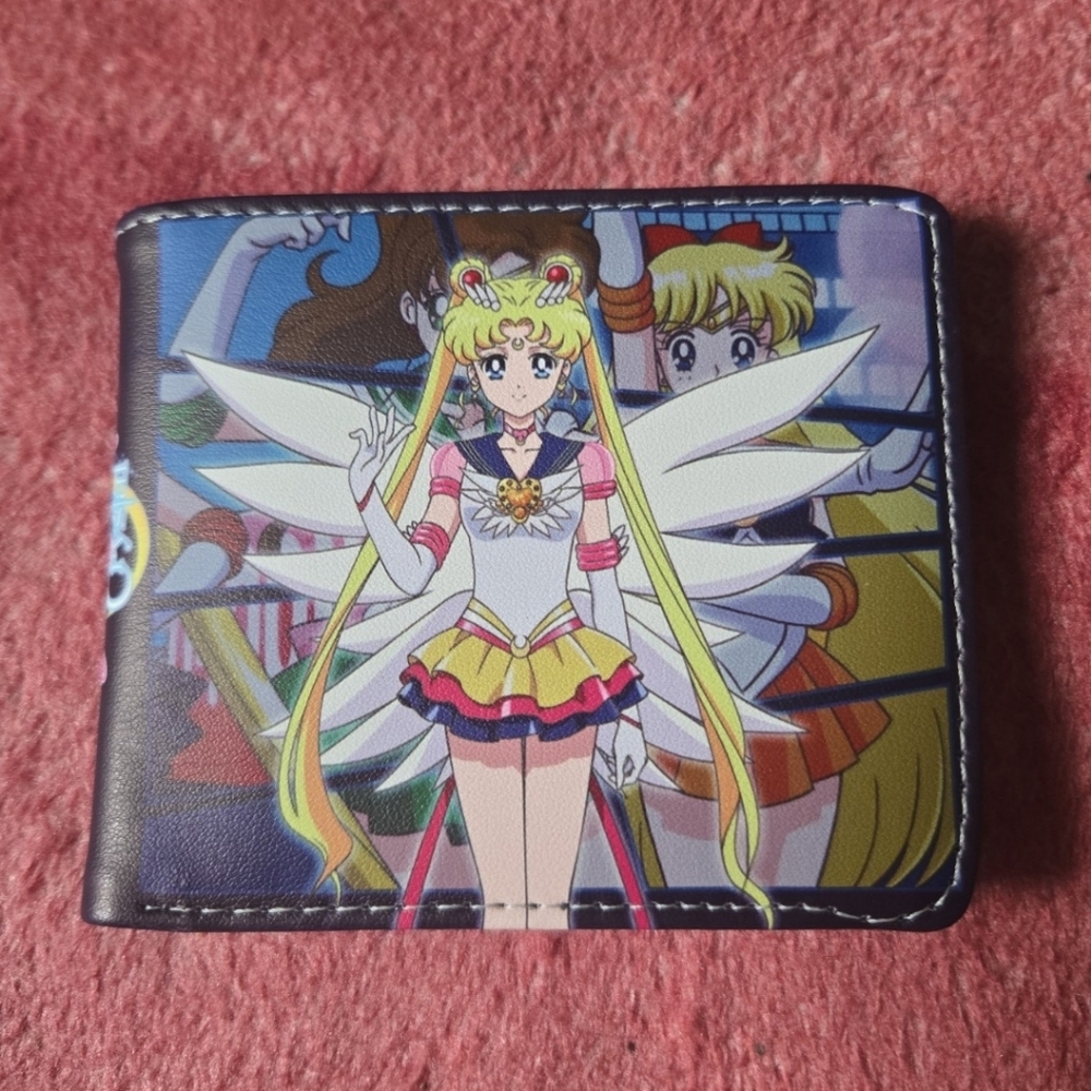 New Sailor moon anime manga leather wallet